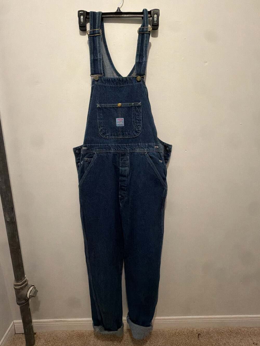 Vintage Pointer Brand Denim Bib Overalls Made in USA W30 L-L